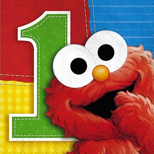 Sesame Street 1st Birthday Small Napkins (16ct)